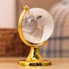 Antique Instrument Crystal Glass Globe with Gold Stand for Prosperity & Positive Energy/Vastu Home Decor Item/Office Table Decor/Paper Weights/Succes & Good luck Gift for Men,Student,Children 60mm Medium view 1