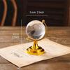Antique Instrument Crystal Glass Globe with Gold Stand for Prosperity & Positive Energy/Vastu Home Decor Item/Office Table Decor/Paper Weights/Succes & Good luck Gift for Men,Student,Children 60mm Medium view 2