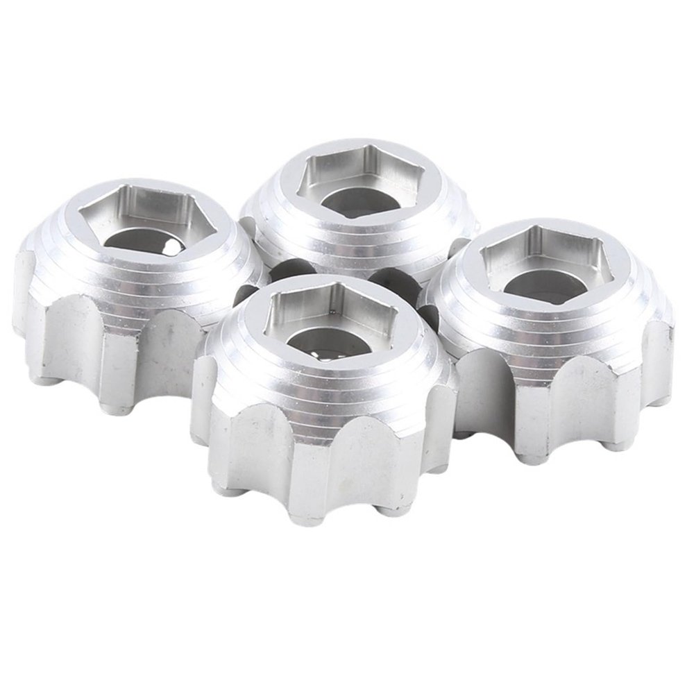 4Pcs Wheel for Adapter 3.8 Inch Wheel for Adapter for PL Proline 3.8 Inch 8X32 to 17Mm Wheel for Replacement Silver