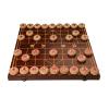 2 Player Chinese Chess Strategy Board Games Travel Board Game Set with Beechwood Pieces and Foldable Chessboard(5.8cm/2.3in) view 1