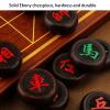 2 Player Chinese Chess Strategy Board Games Travel Board Game Set with Ebony Pieces and Foldable Chessboard(4.8cm/1.9in) view 2