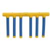 Akozon Falling Sticks Catching Game Hand Eye Coordination and Reactivity Training Ornaments for Fun Yellow and Blue Design view 1