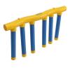 Akozon Falling Sticks Catching Game Hand Eye Coordination and Reactivity Training Ornaments for Fun Yellow and Blue Design view 2