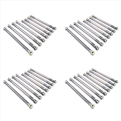 Compatible with MN86S MN86 MN86KS MN86K for MN G500 1/12 RC Car Upgrade Parts Accessories 32PCS Metal Pull Rod Link Rod Linkage RC Car Part Accessories