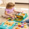 Lucky Cat Montessori Busy, Toddler Backpack Activity Set, Educational Play Book for Preschool Learning, Back-to-School Gift Idea, Travel Toy for Kids, My First Book, Waterproof Backpack Included. view 4
