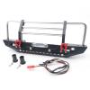 BOQEXSS for Traxxas for Redcat for TRX4 for Scout II Gen8 1/10 Alloy Front Bumper with Lights RC for Racing Crawler Car Rc Bumpers view 1