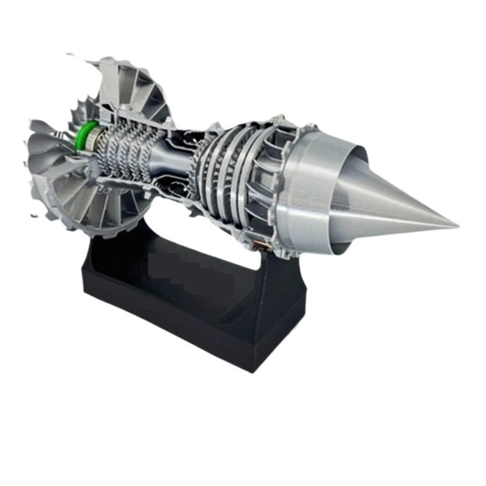 27CM Aircraft Turbofan Engine Model Kit DIY Electric Turbofan Engine Assembly 3D Printing Desktop Gift(2)