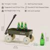 Kidpop Pula-Mini First Wagon for Toddlers, 4-Wheel Baby Pull Toy Cart for Kids Ages 1-3, Indoor & Outdoor Push Walker Toy, Ideal 1 Year Old Birthday Gifts (Green) view 2