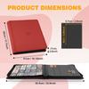 20-Pocket Card Binder, Trading Card Binder Holds 2000 Cards, Premium Zippered Trading Card Album Compatible with TCG, Game & Sports Cards (Red) view 3