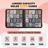 20-Pocket Card Binder, Trading Card Binder Holds 2000 Cards, Premium Zippered Trading Card Album Compatible with TCG, Game & Sports Cards (Red) view 4