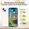 Dummy Fake Phone Model, Looks Like The Real Phone Compatible with Phone 14, for Cell Phone Store Display or Send a Toy Phone 14 for Kids (White Rainbow-Front) view 2