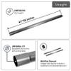 Tube Warehouse - 2.5 inch Exhaust Pipe Straight 4ft Mild Steel 48" inches Universal Fit 2-1/2 inch Exhaust Pipe Custom DIY Tubing view 3
