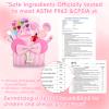 Kids Non Toxic Makeup Sets for Girls Age 3 4 5 6 7 8 9 10 Year Old, Birthday Christmas Valentines Gifts for Girls, Personalized Purse with Toddler Play Pretend Make Up Kit - P view 2