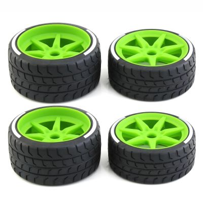 Compatible with ARRMA1/7 for Firebird for Felony FSR for Flying for God for Mustang GT Tire Highway 4Pcs Tire Tyre 17mm Wheel Hex RC Car Tires Tyre Rims