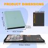 20-Pocket Card Binder, Trading Card Binder Holds 2000 Cards, Premium Zippered Trading Card Album Compatible with TCG, Game & Sports Cards (Sky Blue) view 3