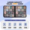 20-Pocket Card Binder, Trading Card Binder Holds 2000 Cards, Premium Zippered Trading Card Album Compatible with TCG, Game & Sports Cards (Sky Blue) view 4