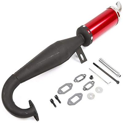 TYXTTGY For Rovan Baja Side Exhaust Straight Pipe 85330  Replacement Exhausts System For RC Model Car Accessories