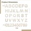 108 Pcs Wooden Alphabet & Number Shapes, 3 Full Sets of A-Z and 0-9, 4 Inches Each, Great for DIY Projects, Kids Crafts, Room Signs & Party Themes view 4
