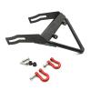 BOQEXSS for Axial for SCX10 1/10 Metal Front Bumper with Winch Mount Shackles RC Crawler Car Upgrade Parts Accessories Rc Bumpers(Size1) view 2