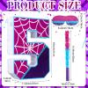 16 Inch Number 5 Spider Pinata for 5th Birthday Party Decorations Purple Pink Spider Party Favors, Spider Pinata with Stick Blindfold Confetti for 5th Birthday Party Supplies, Fiesta, Anniversary view 2