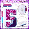 16 Inch Number 5 Spider Pinata for 5th Birthday Party Decorations Purple Pink Spider Party Favors, Spider Pinata with Stick Blindfold Confetti for 5th Birthday Party Supplies, Fiesta, Anniversary view 3