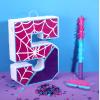 16 Inch Number 5 Spider Pinata for 5th Birthday Party Decorations Purple Pink Spider Party Favors, Spider Pinata with Stick Blindfold Confetti for 5th Birthday Party Supplies, Fiesta, Anniversary view 4