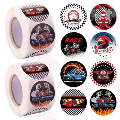 1000pcs Racing Stickers, Self-Adhesive Car Tire Wheel Stickers for Racing Theme Party Decor Vehicles Helmets Bike Motorbike Motorcycle Decorations for Kid