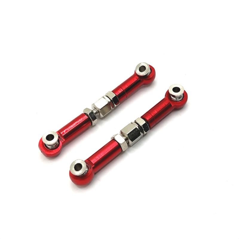 Compatible with MJX 16207 16208 16209 16210 H6 Remote Control car Metal Upgrade Steering Rod(Red)
