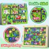 2 in 1 Magnetic Color and Number Maze Double-Sided ABC Alphabet Puzzles Board Magnet Dinosaur Counting Maze Preschool Learning Montessori Education 3 4 5 Years Toys (Car, One Size) view 3