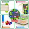 2 in 1 Magnetic Color and Number Maze Double-Sided ABC Alphabet Puzzles Board Magnet Dinosaur Counting Maze Preschool Learning Montessori Education 3 4 5 Years Toys (Car, One Size) view 4