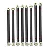 MYHWDRNU RC Car Parts Compatible with Axial for Scx10 1/10 Rc Crawler Car Upgrade Parts 8Pcs Wheelbase Link Rod Metal Link Rod 313Mm(Black) view 1
