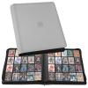 20-Pocket Card Binder, Trading Card Binder Holds 2000 Cards, Premium Zippered Trading Card Album Compatible with TCG, Game & Sports Cards (Carbon ash) view 1