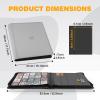 20-Pocket Card Binder, Trading Card Binder Holds 2000 Cards, Premium Zippered Trading Card Album Compatible with TCG, Game & Sports Cards (Carbon ash) view 3