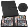 20-Pocket Card Binder, Trading Card Binder Holds 2000 Cards, Premium Zippered Trading Card Album Compatible with TCG, Game & Sports Cards (Black) view 1