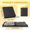 20-Pocket Card Binder, Trading Card Binder Holds 2000 Cards, Premium Zippered Trading Card Album Compatible with TCG, Game & Sports Cards (Black) view 3