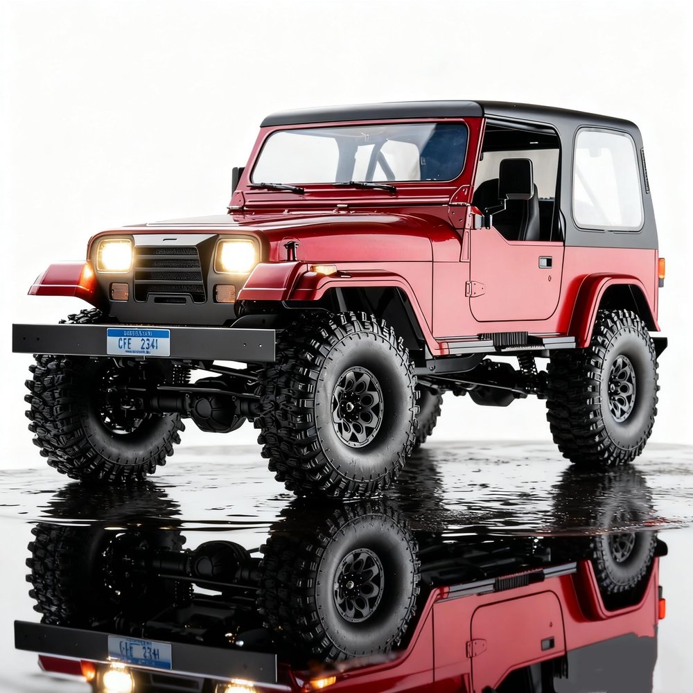 BEEZRC RocHobby 1/10 mashigan RC Rock Crawler for Adults 4WD Off-Road Remote Control Truck Hobby Grade RC Crawler RS Need to Complete