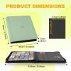 20-Pocket Card Binder, Trading Card Binder Holds 2000 Cards, Premium Zippered Trading Card Album Compatible with TCG, Game & Sports Cards (Soft Green) view 3