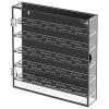 Acrylic Coin Display Case With 5 Layers, Transparent Holder With Black Backing, Detachable Dividers, Hinged Door Storage Box view 1