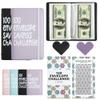100 Days Money Saving Challenge Coin Envelope Budgetstorage Book, Mini 100 Envelopes Money Saving Challenge Book, Budget Binder for Cash Saving, Easy and Fun Way to Save $5,050(2pc-2) view 1