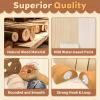 Acelane Wooden Bakery Food Playset, Kids Pretend Play Bread Cutting Food Set Toys for Boys Girls, Educational Kitchen Wooden Food Toys for Toddler & Kids 3+ Ages Birthday Gift view 3