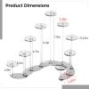 9-Tier Clear Acrylic Display Stand, Adjustable Shelf For Makeup, Collectibles, Cupcakes, And Action Figures view 4