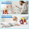 Baby Boy Toys 6-12 Months  My First Sports Bag Musical Infant Toys with 4 Sensory Balls  Basketball, Football, Baseball, Soccer  Rattle, Squeaker, Mirror for 3-6-9-12 Month Old Baby Christmas Gifts view 4