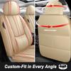 SOUIPA Car Seat Covers 5 Seats Fit for Honda Ridgeline 2006-2024 2025,Waterproof Leather Seat Covers,Airbag Compatible,Car Seat Protectors Interior Sets(Full Set,Beige) view 3