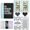 100 Days Money Saving Challenge Coin Envelope Budgetstorage Book, Mini 100 Envelopes Money Saving Challenge Book, Budget Binder for Cash Saving, Easy and Fun Way to Save $5,050(2pc-3) view 1