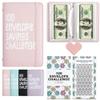 100 Days Money Saving Challenge Coin Envelope Budgetstorage Book, Mini 100 Envelopes Money Saving Challenge Book, Budget Binder for Cash Saving, Easy and Fun Way to Save $5,050(Pink) view 1