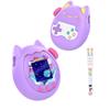 YAJOJO For Tamagotchi Paradise Soft Silicone Case with Flower series Lanyard ,360-degree Full Protective Case Cover with Tamagotchi Paradise , Scratch Shock ProtectionPURPER view 1
