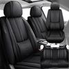 Car Seat Covers 5 Seats Fit for Hyundai Sonata Hybrid 2011-2024,Waterproof Leather Seat Covers,Airbag Compatible,Car Seat Protectors Interior Sets(Full Set,Black) view 1