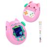 for Tamagotchi Paradise Soft Silicone Case with Flower Series Lanyard,360-degree Full Protective Case Cover with Tamagotchi Paradise, Scratch Shock ProtectionPink view 1