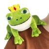 Beeadore Frog Plush 3.93", Green Frog Stuffed Animal Shoulder Plush Toy Gifts Costume for Girls Kids view 1
