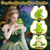Beeadore Frog Plush 3.93", Green Frog Stuffed Animal Shoulder Plush Toy Gifts Costume for Girls Kids view 4